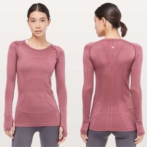 Lululemon Swiftly Long Sleeve Misty Merlot 6